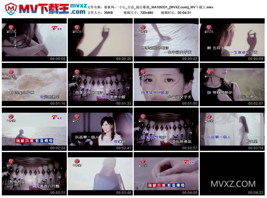 蔡秋凤-一寸心_台语_流行歌曲_MA105331